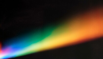 Vintage Glow: Scratched Rainbow Light Leaks