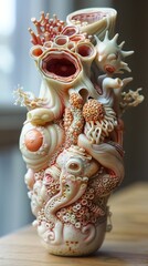 Fototapeta premium Whimsical Coral Sculpture: A Dreamlike Underwater World