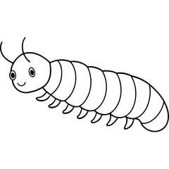 illustration of cartoon worm
