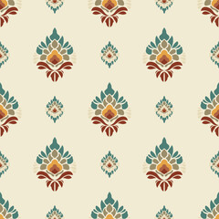 Motifs African boho paisley Floral Ikat pattern embroidery damask. Ethnic ikat floral Ethnic Indian Pattern Ikat pattern Ethnic Pattern.Damask indian floral Aztec embroidery border seamless patterns.