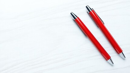 Discover a closeup view of two pens resting on a filledout checkbox form, symbolizing successful completion of tasks and organization.