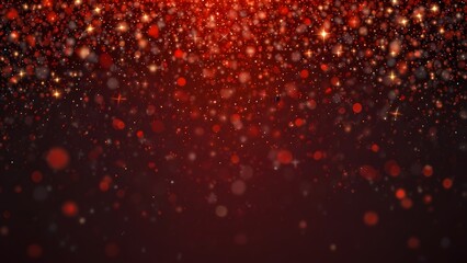 Colorful Sparkling Particles Creating a Festive Atmosphere for Celebrations at Night