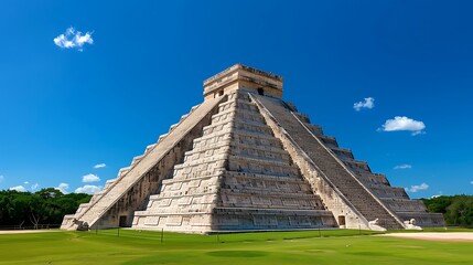 Majestic Pyramid of Kukulcan at Chichen Itza