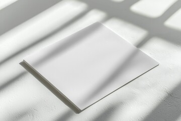 Paper A4 Mockup on White Background created with Generative AI