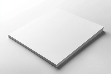 Paper A4 Mockup on White Background created with Generative AI