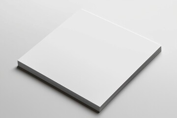 Paper A4 Mockup on White Background created with Generative AI