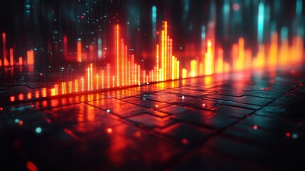 Abstract Digital Cityscape