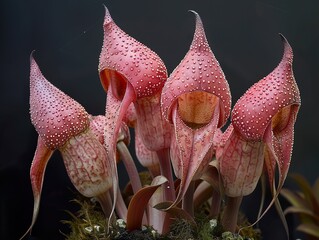 Pink Pitcher Plants: Close Up Macro Photography
