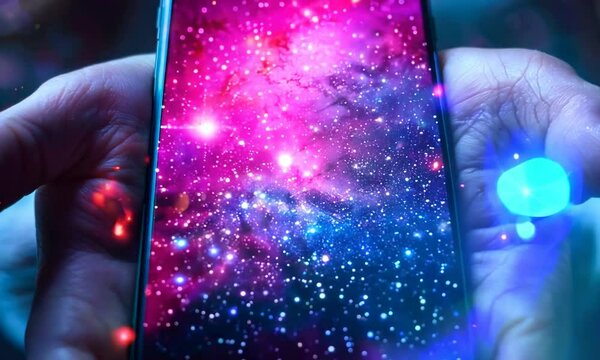 Astrological forecast online on a smartphone.