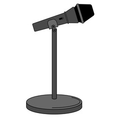 Microphone Podcast Illustration