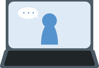 video conference meeting interview business management employee human resources icon