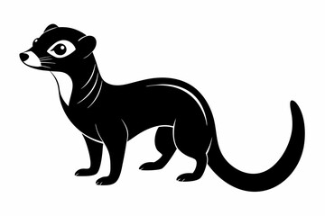 Meerkat Silhouette, Meerkat Sitting Clipart Vector