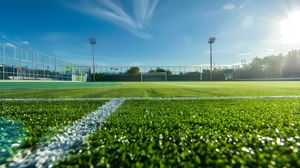 High Tech Sports Field with Energy Harvesting Grass Capturing Kinetic Power
