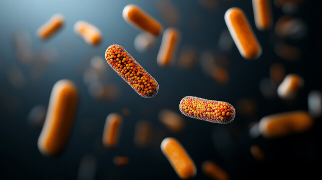 Salmonella enterica, Causes salmonellosis, a common bacterial infection linked to contaminated food, particularly poultry and eggs, microscopic views.