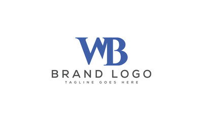 letter WB logo design vector template design for brand