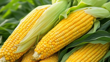 Fresh Corn on the Cob, Ready for Harvest