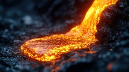 Naklejka premium Molten Lava Flow