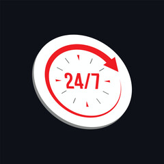 vector 24 hours and 7 days open helpline service 






