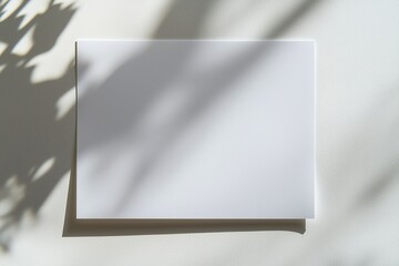 Paper A4 Mockup on White Background created with Generative AI