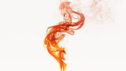 A single, tightly coiled flame that spirals upward