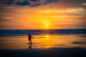 sunset at the beach