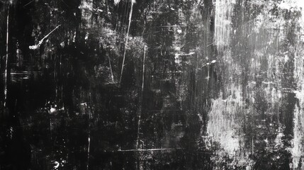 Black and white scratched grunge texture background