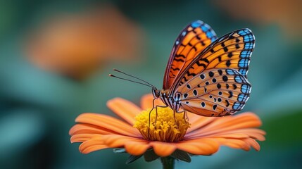 Obraz premium Butterfly on a Flower