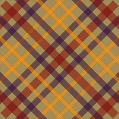 Stewart Hunting Weathered Scottish Tartan Plaid Pattern Fabric Swatch