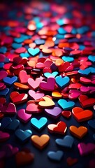 red and yellow hearts