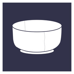 minimalist bowl icon