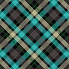 Black, white and orange set vector seamless check plaids pattern.