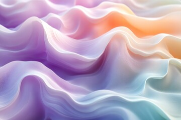Obraz premium Abstract Pastel Waves