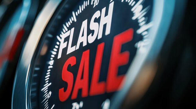 An eye-catching image featuring a countdown timer and the phrase "FLASH SALE"