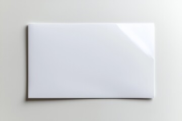 Fototapeta premium Paper A4 Mockup on White Background created with Generative AI