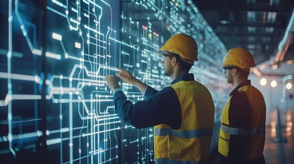 Smart Grid Technicians Monitoring Grid Health via Holographic Displays