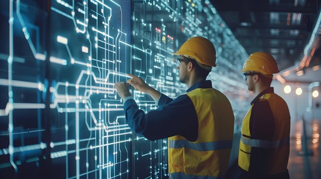 Smart Grid Technicians Monitoring Grid Health via Holographic Displays