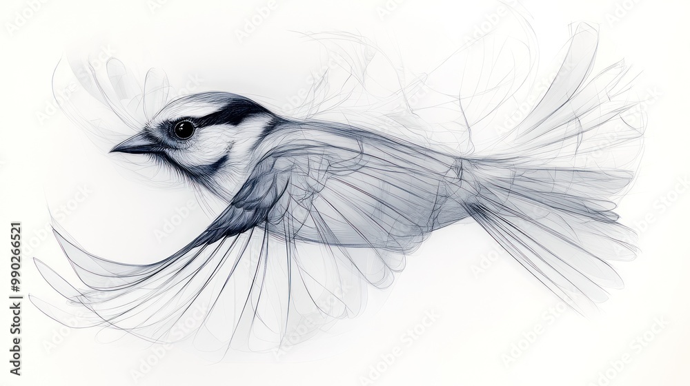 Wall mural Abstract Bird in Flight