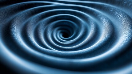 Abstract Blue Swirling Pattern with Depth
