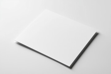 Paper A4 Mockup on White Background created with Generative AI