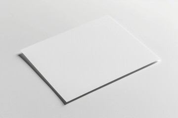 Paper A4 Mockup on White Background created with Generative AI