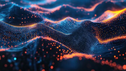 Abstract background highlighting the role of big data in shaping contemporary technological landscape