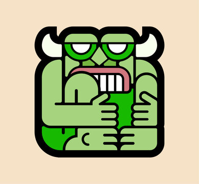 Modern ghost of Butha  Bali in simple design