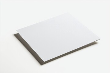 Paper A4 Mockup on White Background created with Generative AI