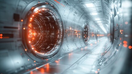 Futuristic Spaceship Corridor