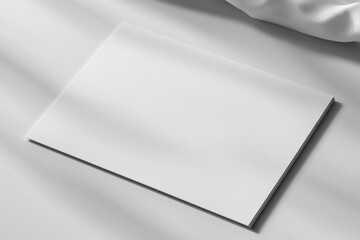 Paper A4 Mockup on White Background created with Generative AI