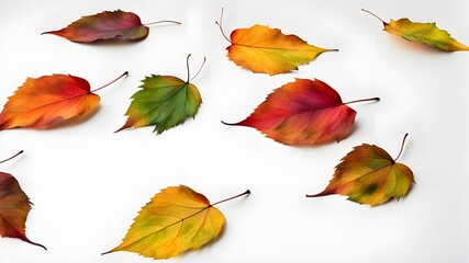 Fototapeta premium colorful fallen leaf