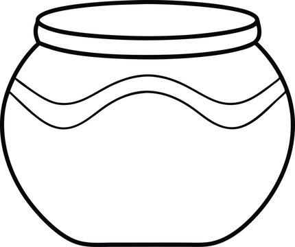 recommend clip art: Jar bottle line art, mason glass jar outline vector illustration