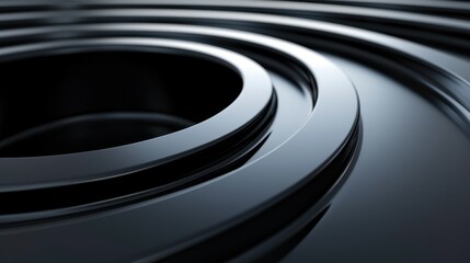 Abstract design shows a circle. The backdrop is decorative and round.