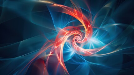 Fototapeta premium Abstract design shows a circle. The backdrop is textured and colorful.