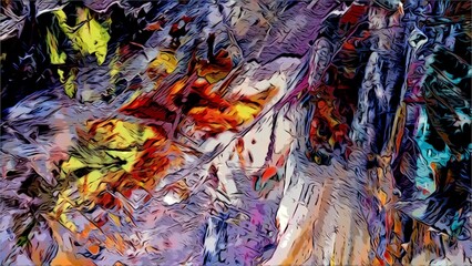 abstract background wallpaper. Modern motif visual art. Mixtures of oil paint. Trendy hand painting canvas. Wall decor and Wall art prints Idea. 3D Texture. Art object	
